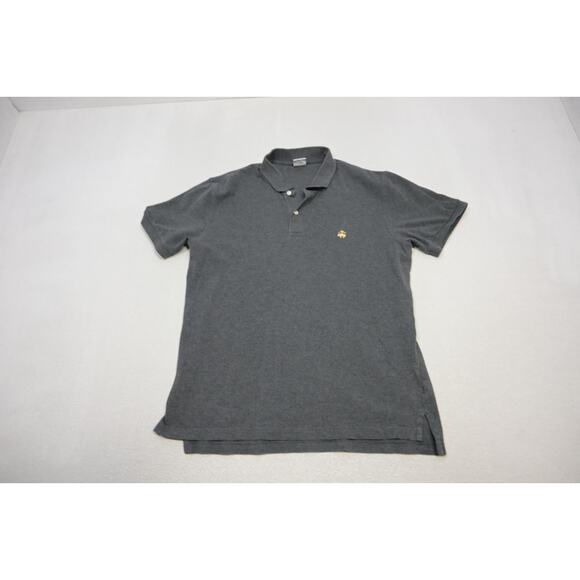 Brooks Brothers Golf Polo 346 Slim Fit GrayShort Sleeve Mens Size XL - Picture 5 of 8